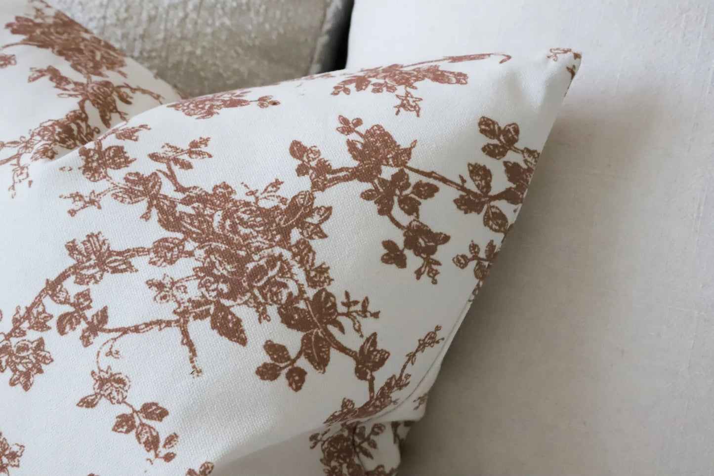 Sophia Cinnamon Floral Print Cushion