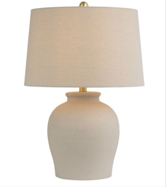 Oatmeal Stone Lamp