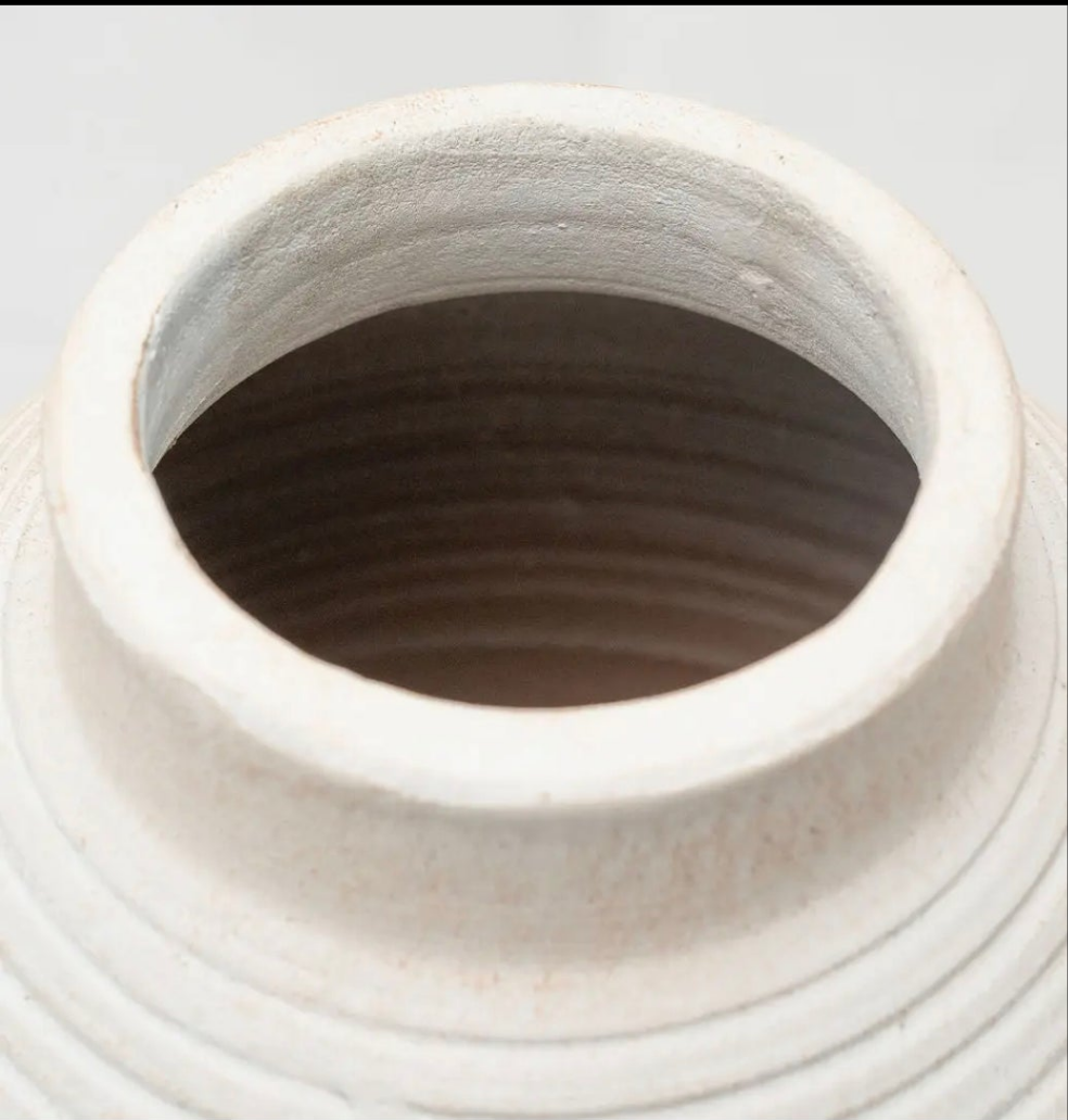 White Terracotta Vase