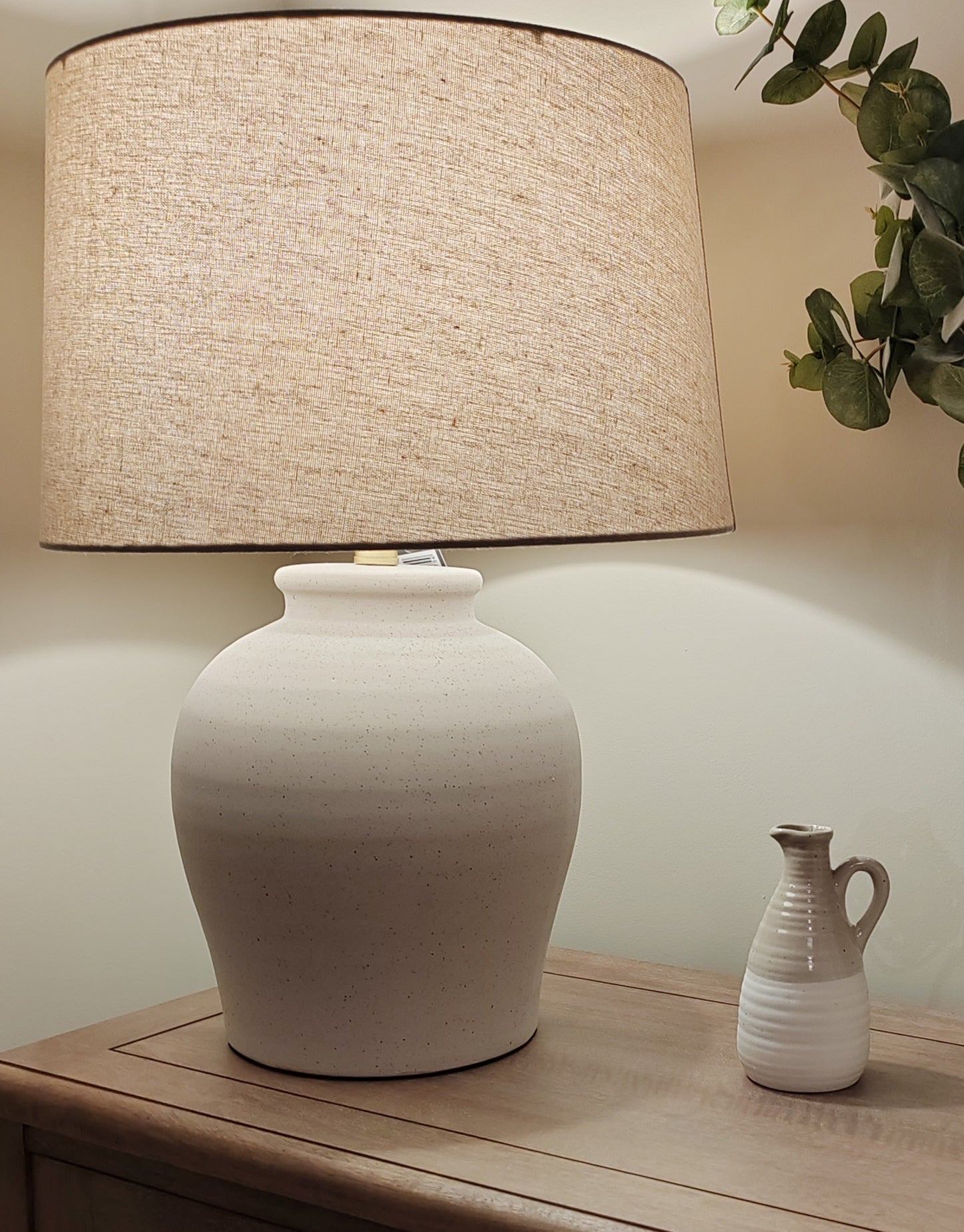 Oatmeal Stone Lamp