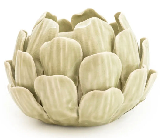 Green Artichoke Candle Holder