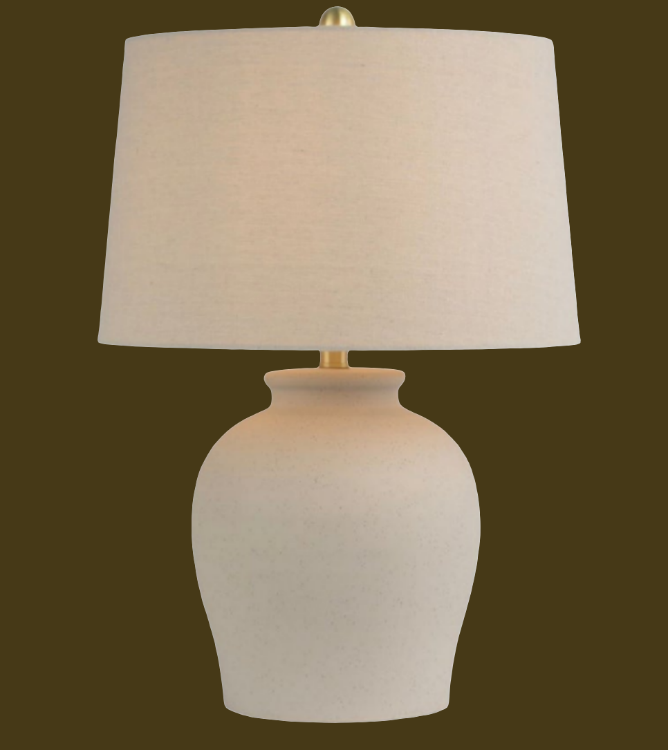 Oatmeal Stone Lamp
