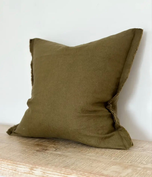 Freya Olive Cushion