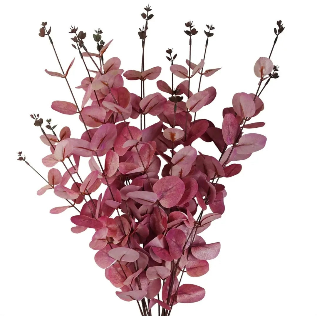 Pink Eucalyptus Foliage Stem