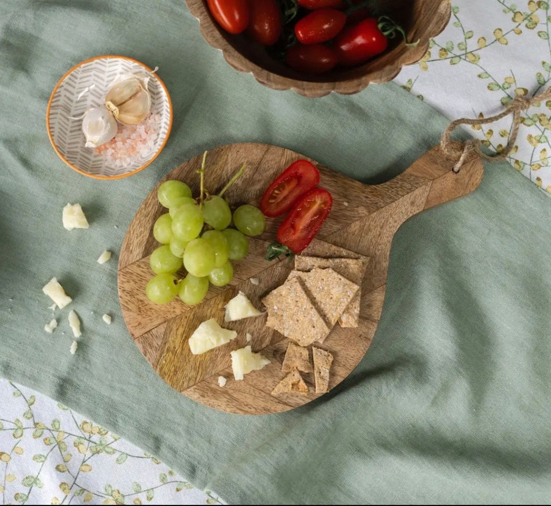 Chevron Wooden Serving Board